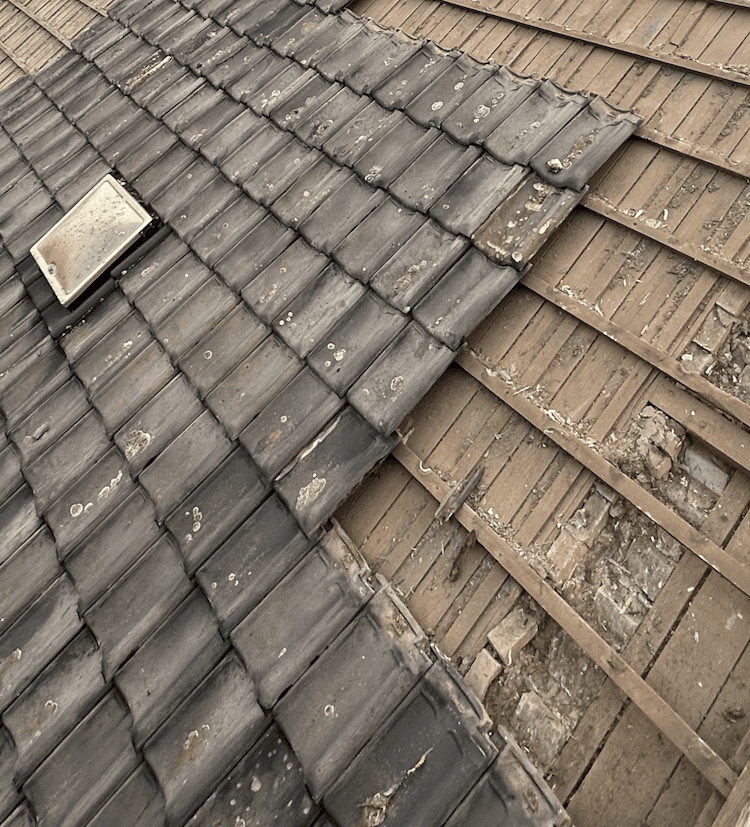 Stormschade dakpannen